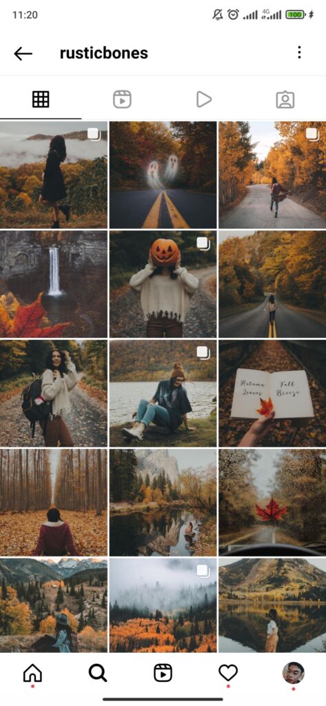Phong cách Rustic - giao diện Instagram của @rusticbones